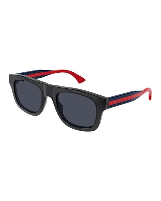 Gucci Black Gg1991S 004 Sunglasses Acetate Squared for men