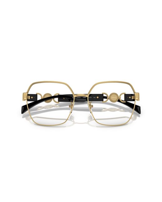 Versace Black Ve1291D 1002 Optical Frames Steel Squared Normal