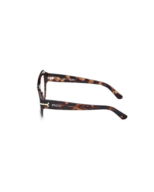 Emilio Pucci Black Ep5263 056 Optical Frames Acetate Cat Eye Normal