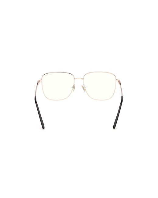 Tom Ford Black Ft6136-B 001 Optical Frames Metal Squared Normal