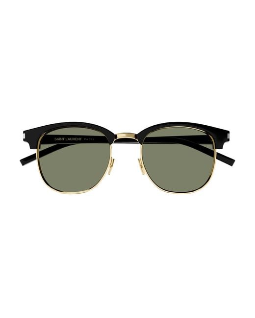Saint Laurent Black Sl 108 014 Sunglasses Acetate Round for men