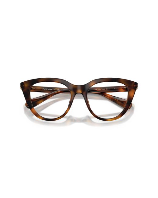 Swarovski Black Sk2052 1002 Optical Frames Injected Cat Eye Normal