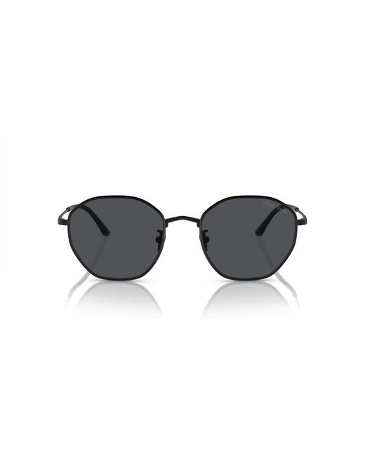 Giorgio Armani Black Ar6150 300187 Sunglasses Metal Squared Normal for men