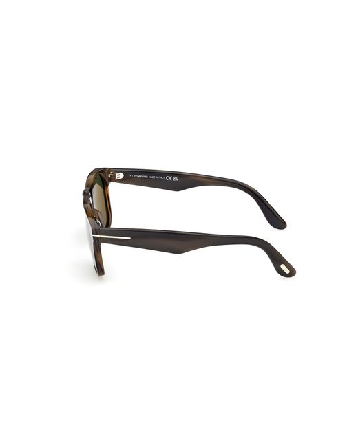 Tom Ford Green Ft1284 Marlon-02 55N Sunglasses Acetate Squared Normal for men