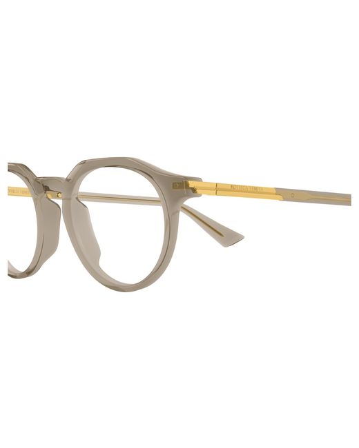 Bottega Veneta Black Bv1263O 006 Optical Frames Acetate Transparent Round for men
