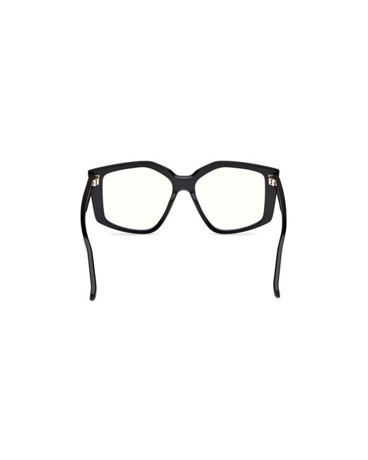 Max Mara Black Mm5162-B 001 Optical Frames Acetate Geometric Normal