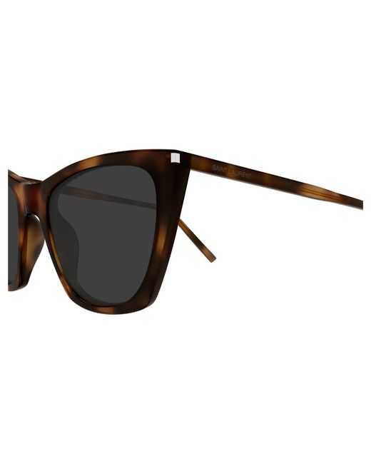 Saint Laurent Black Sl 214 Kate Thin 003 Sunglasses Acetate Cat Eye
