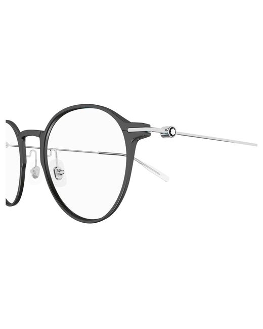 Montblanc Black Mb0357O 005 Optical Frames Transparent Round for men