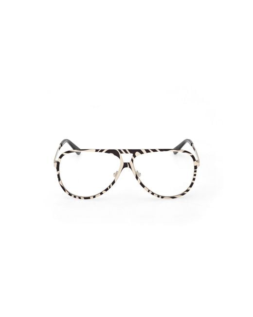 Emilio Pucci Black Ep5267 005 Optical Frames Metal Pilot Normal