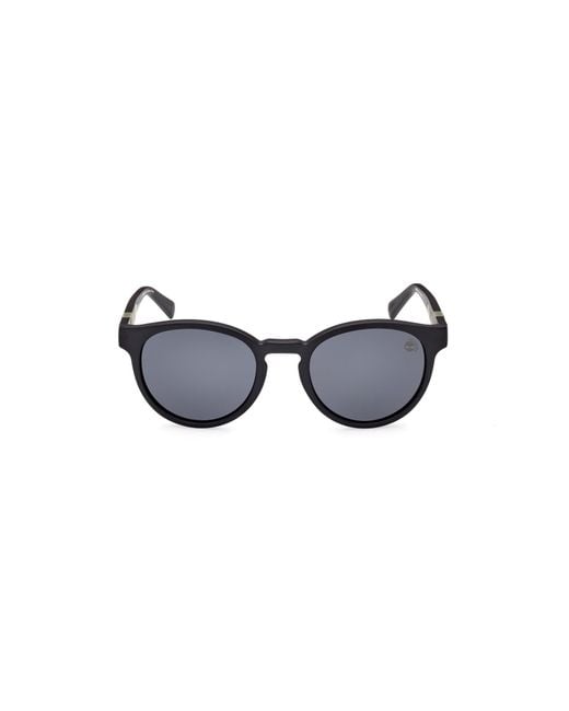 Timberland Black Tb9323 02D Sunglasses Injected Round Polarized for men