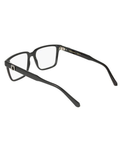 Ferragamo Black Sf3028E 001 Optical Frames Squared Normal for men