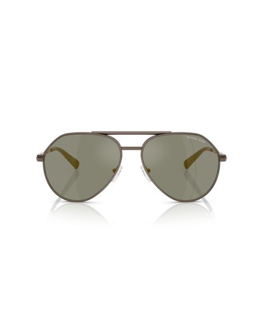 Michael Kors Black Mk1168 Brentwood 10014T Sunglasses Metal Pilot Normal for men