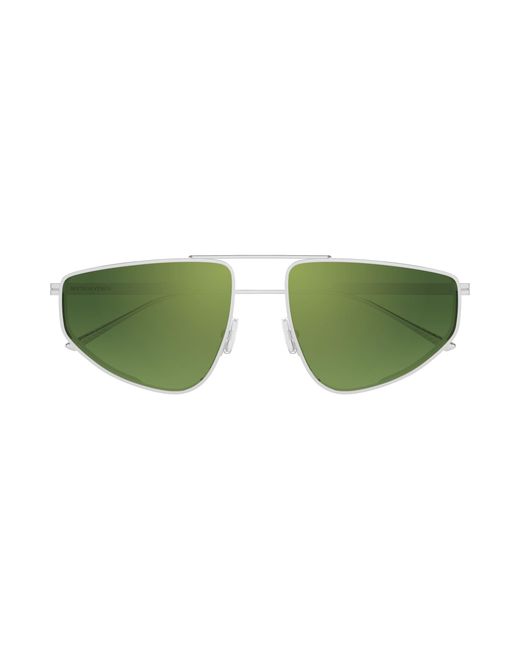 Bottega Veneta Green Bv1466S 002 Sunglasses Metal Pilot