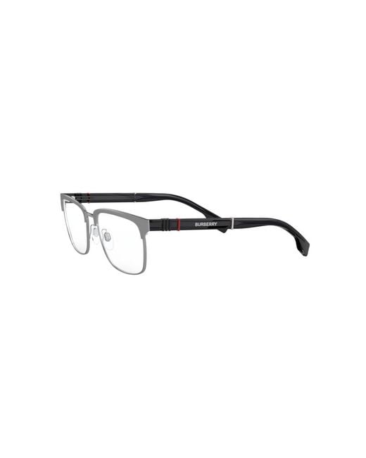 Burberry Black Be1348 1008 Optical Frames Metal Squared for men