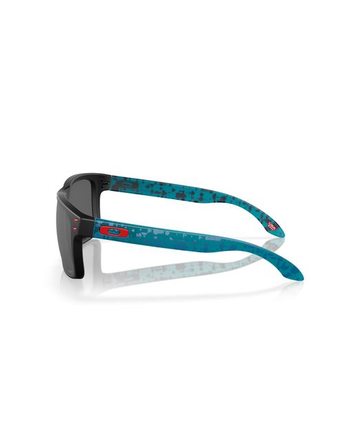 Oakley Black Oo9102 Holbrook 9102Y2 Sunglasses Plastic Squared Mirrored Prizm for men