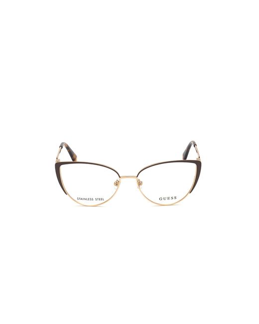 Guess Black Gu2813 049 Optical Frames Metal Cat Eye Normal