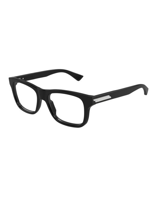 Bottega Veneta Black Bv1412O 005 Optical Frames Acetate Transparent Squared for men
