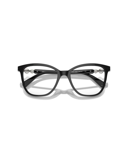 Swarovski Black Sk2020 1001 Optical Frames Acetate Squared Normal