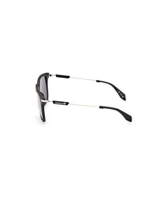 Adidas Black Or0081 02C Sunglasses Injected Squared Normal Mirror for men