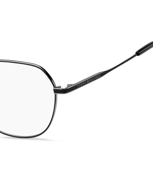 Tommy Hilfiger Black Th 2363/F Bsc Optical Frames Metal Squared Normal for men