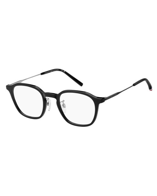 Tommy Hilfiger Black Th 2362/F 807 Optical Frames Polyamide Squared Normal for men