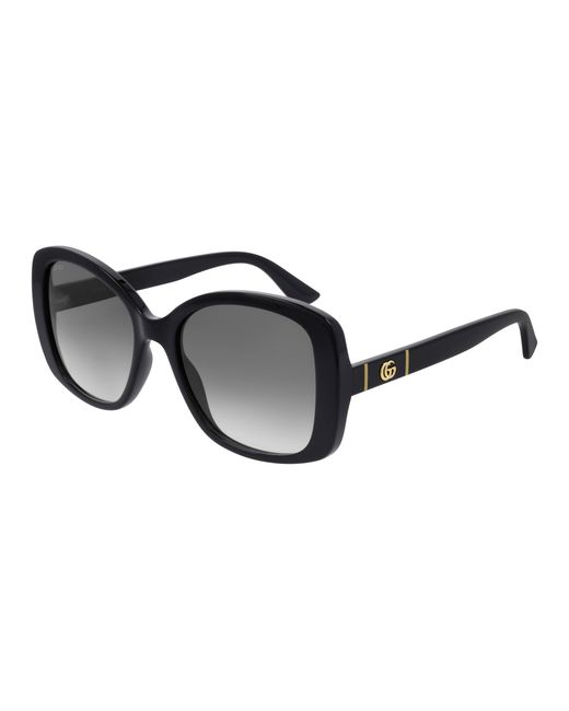 Gucci Black Gg0762S 001 Sunglasses Injected Squared Normal Shaded