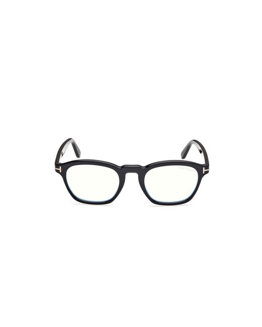 Tom Ford Black Ft6033-B 052 Optical Frames Acetate Round Normal for men