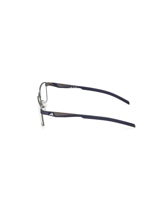 Adidas Originals Black Sp5131 91 Optical Frames Metal Squared Normal for men