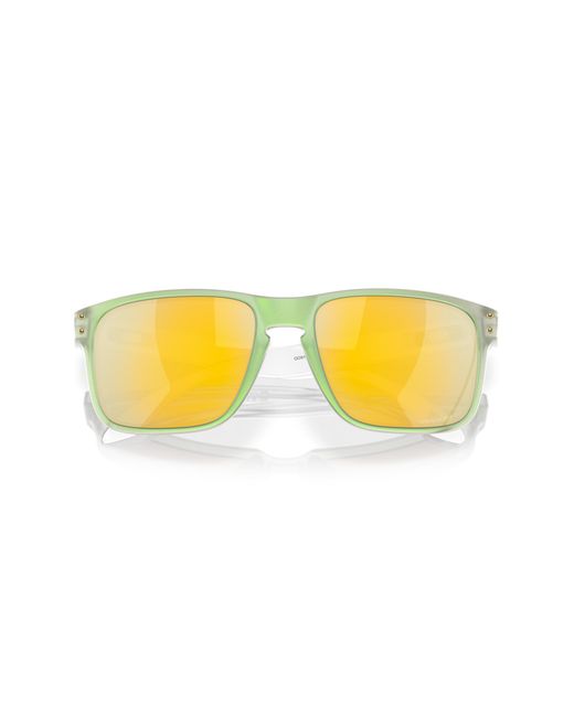Oakley Black Oo9102 Holbrook 9102Y0 Sunglasses Plastic Squared Polarized Mirror for men