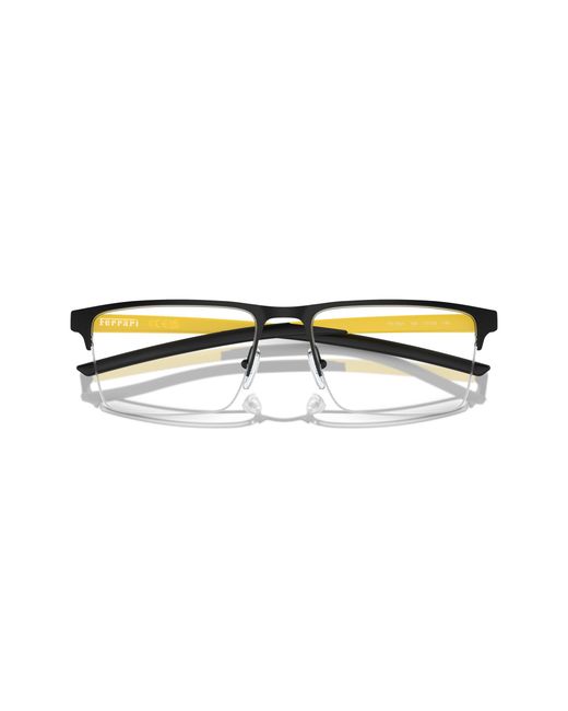 FERRARI SCUDERIA Black Fz7001 108 Optical Frames Metal Pillow Normal for men
