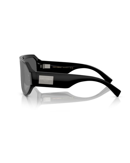 Dolce & Gabbana Black Dg4481 501/6G Sunglasses Acetate Pilot Mirrored for men