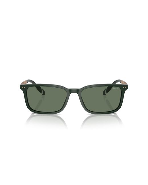 Polo Ralph Lauren Green Ph4212 614071 Sunglasses Acetate Squared Normal for men