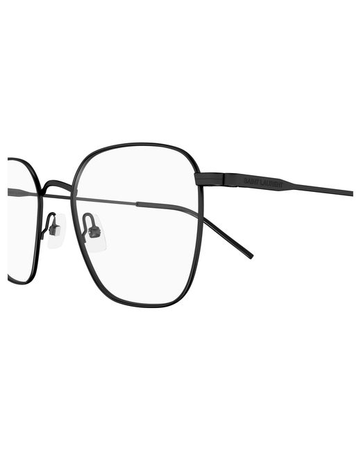 Saint Laurent Black Sl 852 001 Optical Frames Metal Transparent Round