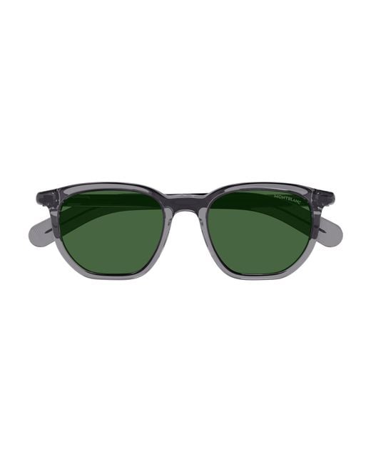 Montblanc Green Mb0352S 003 Sunglasses Squared for men