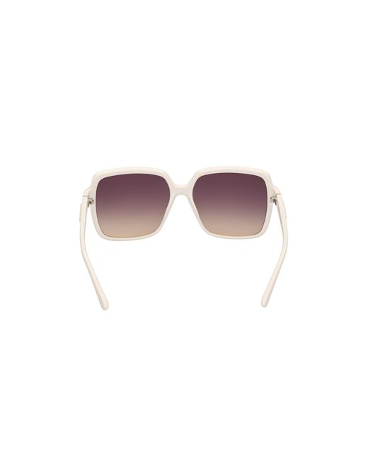 Guess White Gu00157 21B Sunglasses Injected Smoke Squared Normal