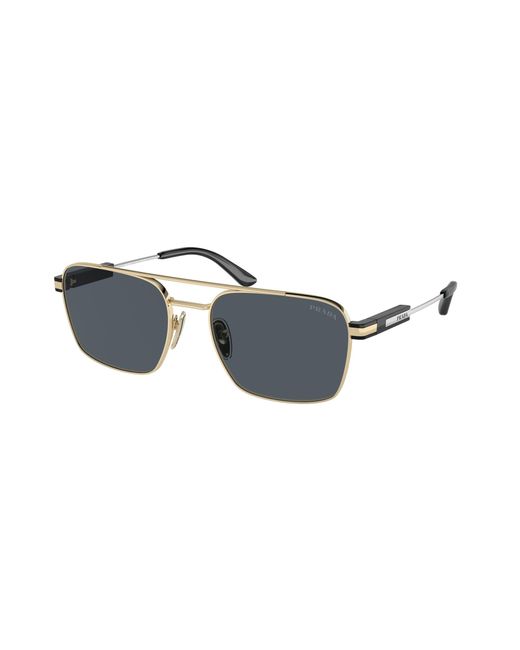 Prada Black Pr 67Zs Zvn09T Sunglasses Metal Pillow Normal
