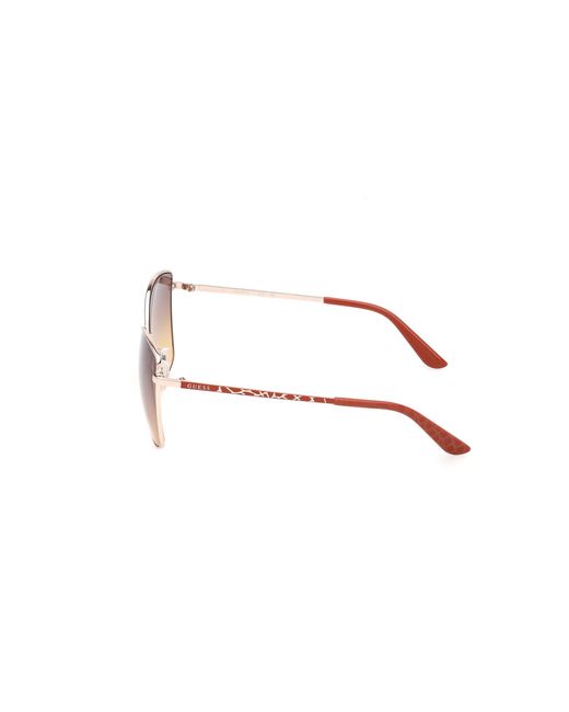Guess Black Gu00149 32F Sunglasses Metal Squared Normal