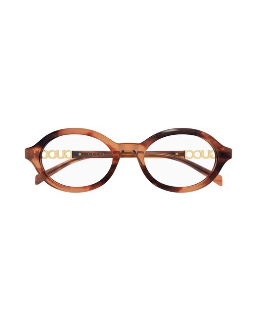 Gucci Black Gg2153O 003 Optical Frames Acetate Transparent Round