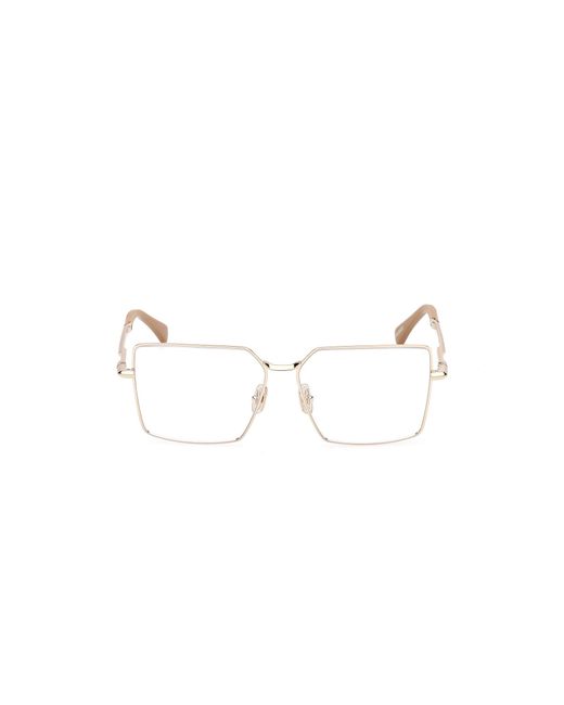 Max Mara Black Mm5177 032 Optical Frames Metal Squared Normal