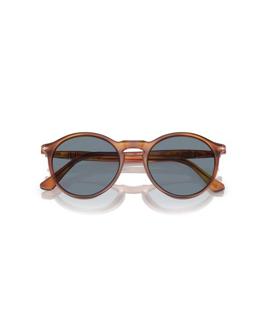 Persol Black Po3285S 96/56 Sunglasses Plastic Round Normal