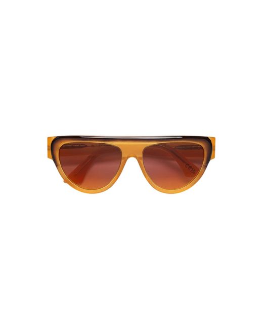 Marni Black 8Ak Ziruna Faded Tan Sunglasses Acetate Pilot Normal Nuanced