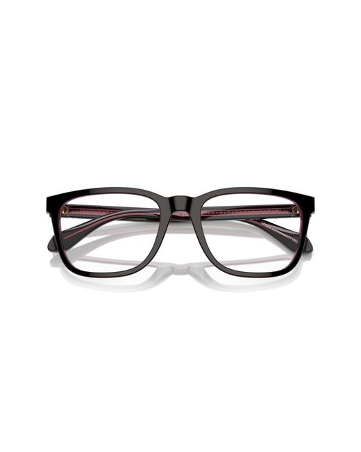 Giorgio Armani Black Ar7255 6088 Optical Frames Acetate Transparent Pillow Normal for men