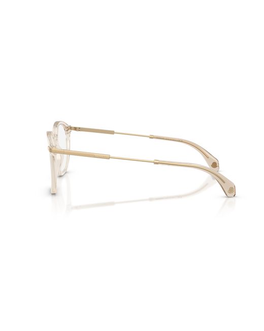 Moncler Black Me2017 3003 Optical Frames Acetate Transparent Geometric Normal