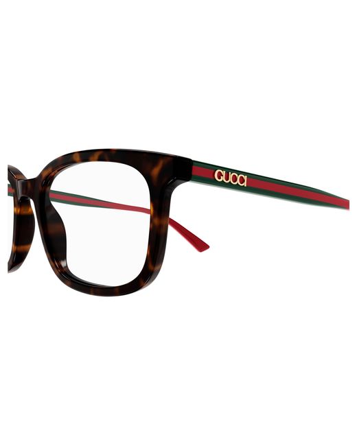 Gucci Black Gg1928O 002 Optical Frames Acetate Transparent Squared for men
