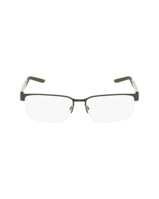 Nike Black 8184 302 Optical Frames Metal Squared Normal for men