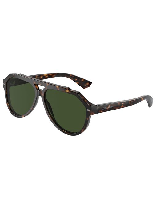 Dolce & Gabbana Black Dg4452 502/71 Sunglasses Acetate Pilot Normal for men