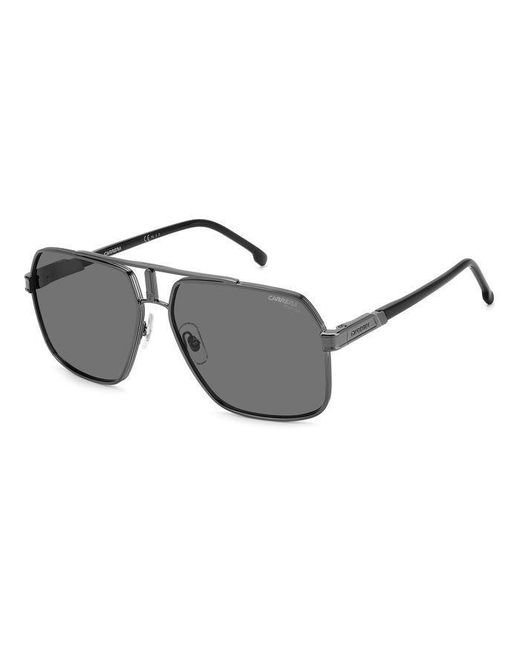 Carrera Black 1055/S V81/M9 Sunglasses Metal Squared Polarized for men