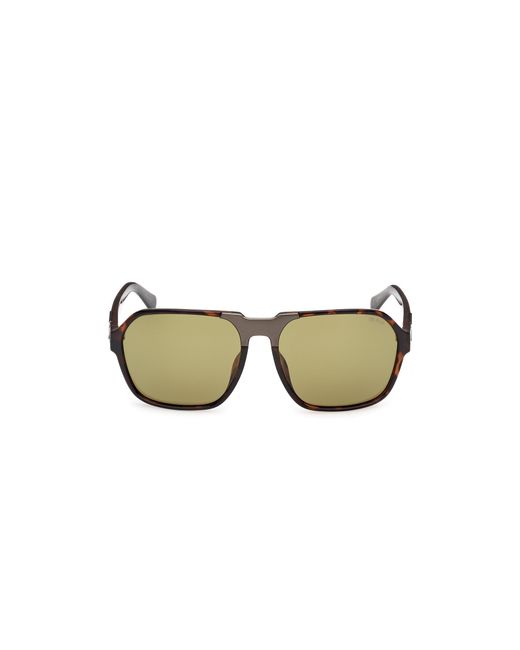 Guess Black Gu00302 52N Sunglasses Injected Squared Normal for men