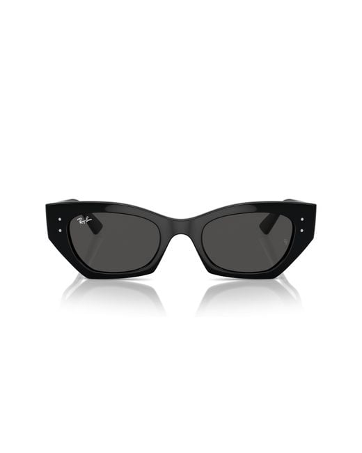 Ray-Ban Black Rb4430f Zena Low Bridge Fit Sunglasses