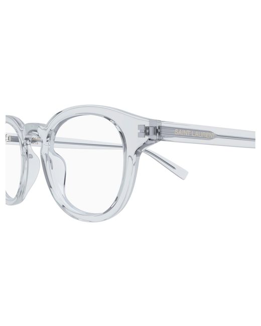 Saint Laurent Black Sl 907 003 Optical Frames Acetate Transparent Cat Eye for men